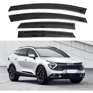IG Window Visor for Kia Sportage 2023-2024, Rain Guard Tape-On Extra Durable Sun Wind Side Vent Window Deflector, 2023 2024