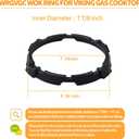 Atgestore WRGVGC Wok Ring Replacement Parts for Viking Wok Ring Gas Stove Cast Iron Wok Grate VGC5366BSS Viking Burner Wok Support Ring VGC Range Cooktop Stove Round Wok Stand Holder Grate Rack