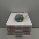 3-Tier Medicine Organizer - Portable Medicine Cabinet with Plastic Handle, Multipurpose Medical Box with Pill Box, Empty First Aid Kit for Home