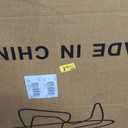 Modern Coffee Table for Living Room and Small Spaces, 43.3" x 29.5" x 15.8" Triangle Tempered Glass Table Top and Eco-Friendly MDF Base, Walnut