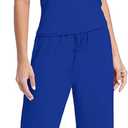 Women's 2 Piece Set Summer Outfits I Lounge Sets Short Sleeve Tops I High Waisted Wide Leg Pants Tracksuit Sets (X-Large)