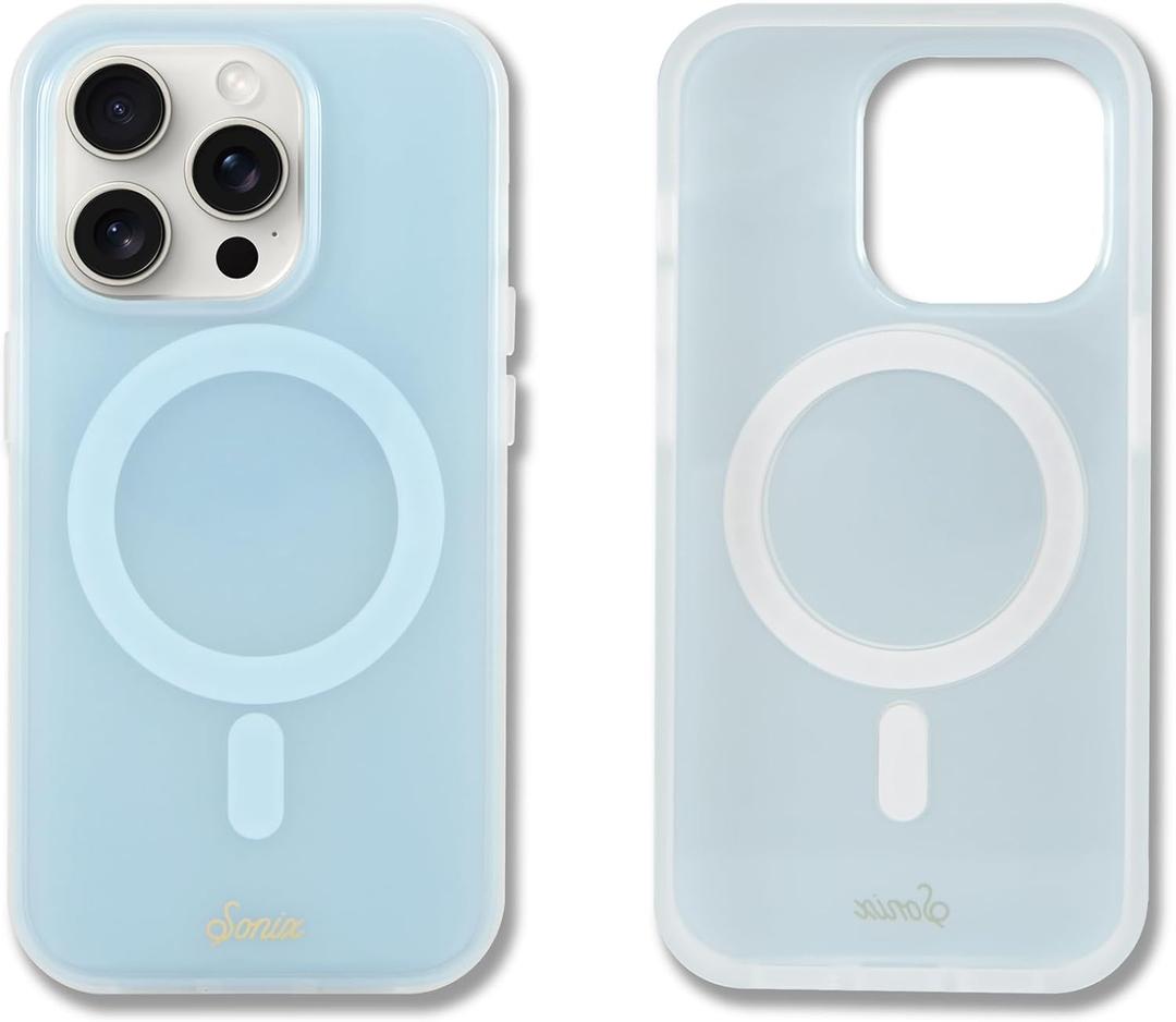 Sonix Protective Phone Case for iPhone 15 Pro, Compatible with Magsafe, 10ft Drop Tested , Jelly Sky Blue
