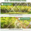 Sprinkler Soaker Hose 25 FT, Watering Hose with Holes, High-Efficiency Water-Saving Sprinklers System for Lawn and Garden with Staples