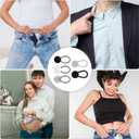 4 x Ouligay 18PCS Collar Extenders Shirt Collar Extenders Pants Button Extender Extender Button Set Collar Button Extender for Mens Dress Shirts Suits Trouser, Coat, Shirts