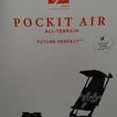 Gb Pockit Air All Terrain Ultra Compact Lightweight Travel Stroller with Breathable Fabric in Velvet Black
