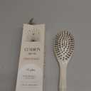 Boar Bristle Hair Brush -boar bristles + nylon pins Smoothes & Detangles All Hair Types, Hairbrush for Women, Men & Kids, Distributes Oils for Natural Shine & Stimulates Scalp (Beige)