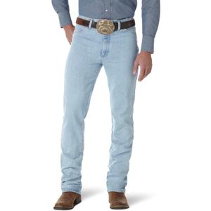 Wrangler Men's 0936 Cowboy Cut Slim Fit Jean (34W x 36L, Gold Buckle Bleach)