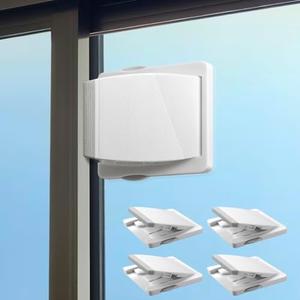 Sliding Door Lock, 3 Pack Child Safety Sliding Glass Door Lock for Sliding Glass Doors, Sliding Windows, Sliding Closet, etc. Easy to Installation Provides More Security for Your Baby and Pets