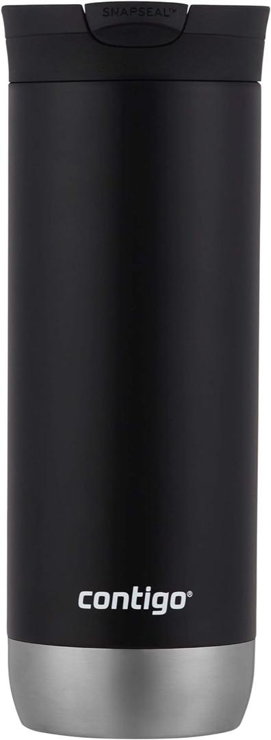 Contigo Huron 2.0 Stainless Steel Travel Mug with SNAPSEAL Lid 20oz. Licorice (20oz (Pack of 1))