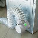 Loviga 90 Degree Dryer Vent Elbow Dryer Vent Connector, Space Saving Dryer Vent Connection, Easy Install Snap-on Dryer Vent Hose for Tight Space 4 Inch