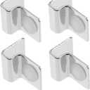 Stainless Steel Fish Tank Cover Brackets 4Pcs Aquarium Lid Clips Secure Support for 5mm Glass Aquarium Lid Fish Tank Accessories