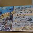 Framed Christian Bible Verse Canvas Wall Art 16x24 Inch for Living Room