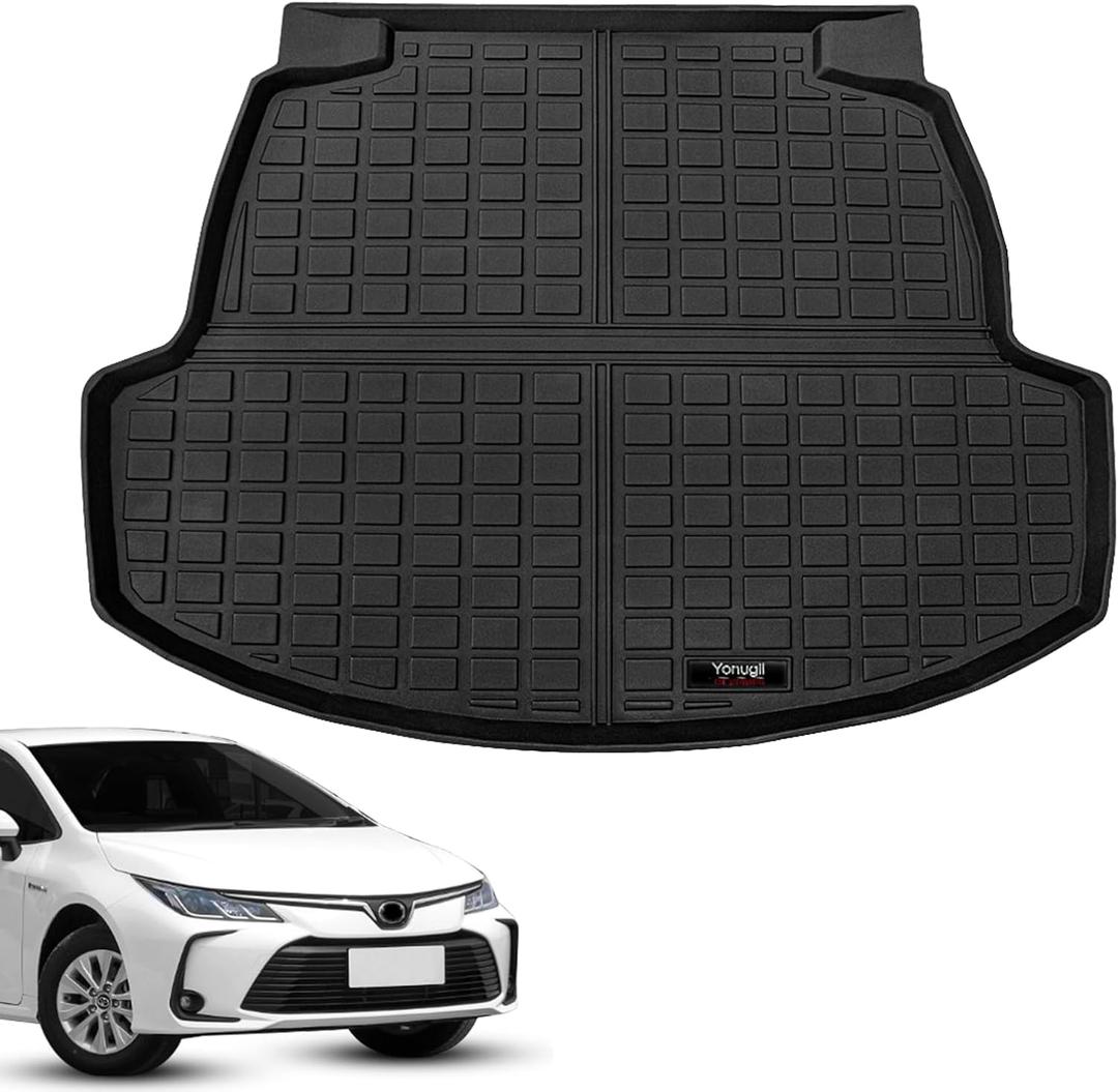 Cargo Mats for 2020 2021 2022 2023 2024 2025 2026 Toyota Corolla Sedan Trunk Liner All-Weather TPE Protection Mat (Not for Corolla Cross & Hatchback)(for 2020-2026 Toyota Corolla Cargo Liner)