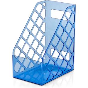 Officemate Glacier Large Magazine File, Transparent Blue (23219)