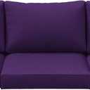 8p Outdoor Cushion Slipcovers Outdoor Patio Cushions Covers Replacement Waterproof with Zipper for 3-Seat Outdoor Rattan Sofa Patio Furniture Cushion Covers Purple, Covers Only