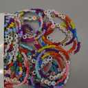 36 Pcs Kids Galentines Friendship Bracelets for Girls Women Valentines Beads Bracelets Stretch Beaded Colorful Jewelry for Birthday Goodie Bag Stuffers Fillers School Gifts Party Favor(Simple Style)