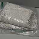 BGment Camel Curtains for Living Room 96 Inches Long, Natural French Country Curtains Sheer Linen Grommet Window Drapes Boho Leaf Jacquard Patterned for Farmhouse Bedroom, 2 Panels Set, 52 x 96 Inch