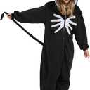 Adult mythical creature Wendigo Onesie Costume Pajamas, Halloween Christmas Wendigo Onesie Pajamas (Small)