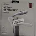 Rabbit Original Lever Corkscrew Wine Opener with Foil Cutter and Extra Spiral (Silver)