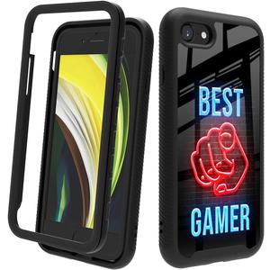 Compatible with iPhone SE 2022/2020 (3rd/2nd Gen), iPhone 8/7 | Shockproof Rugged Dual-Layer Protective Cover for Boys, Kids, Men - Best Gamer 146