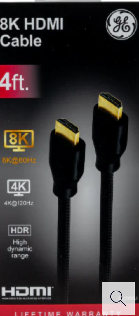 GE 8k HDMI 2.1 Cable