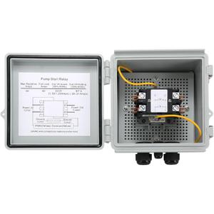 Briidea Irrigation Pump Start Sprinkler Relay, Waterproof Box, 2-Pole AC Contactor, 40A 24V Coil, Compatible with Pumps Up to 5HP