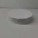 10 Inch White Ceramic Cake Stand (Holds 10 Inch Cake), Decorative Cupcake Stand, Dessert Display Plates for Snacks and Cookies, Baby Shower, Birthday, Wedding Party Decor