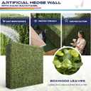Windscreen4less 18Wx18Hx12D inches Artificial Boxwood Hedge Wall, Greenery Fake Grass Background Partition, Outdoor Privacy Wall for Terrace, Balcony, Restaurant, Garden, Party Decoration