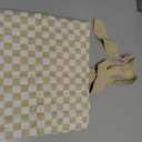 Bible Cover Case for Women,Large Bible Tote Bags for Women Organizer Quilted Bible Carrying Case(new) (Yellow Grid)