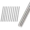 M8 x 50mm Fully Threaded Rod & Studs, 304 Stainless Steel Right Hand Threads Rods, M8-1.25 Thread Pitch for Anchor Bolts, Clamps, Hangers and U-Bolts 10pcs