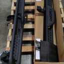 Two-Stairs Running Boards Compatible with 2018-2026 Jeep Wrangler JL 4 Doors, 6" Side Step Rails Coated Black Carbon Steel Nerf Bars