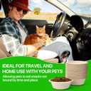 Disposable Cat Food Bowls 50 Pack Paper Cat Bowls 12 Oz/2 Cup Travel Feeding Bowl for Small Dog Kittens Puppies, Wet and Dry Food