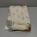 YiHomer Blue Pumpkin Bordered Thanksgiving Tabletop, Stonewashed Fall Pumpkin and Sunflower Cottage Print Easy Care Fabric, Farmhouse Harvest, Tablecloth, 52 x 70 Rectangle