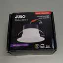 Juno E Series 5"/6" LED Ceiling Light, Baffle Trim Recessed Lighting with 5-in-1 Switchable White Color, 900 Lumens, Wet Rated LED Downlight, Dimmable, White