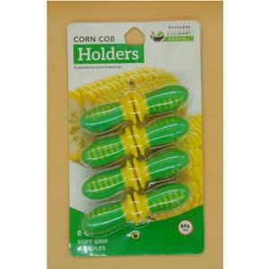 Everyday Culinary Fresh 8 Jumbo Corn Cob Holders - Stainless Steel Prongs