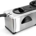 MegaChef Electric Oil Deep Fryer with Adjustable Temperature Control and Timer (3.17 Quart)