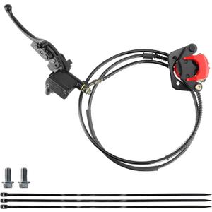 PRO BAT Go kart Rear Hydraulic Brake Caliper Assembly for GY6 125cc 150cc 200cc 250cc Scooter Taotao ATV Quad Go Kart Buggy Roketa,Red