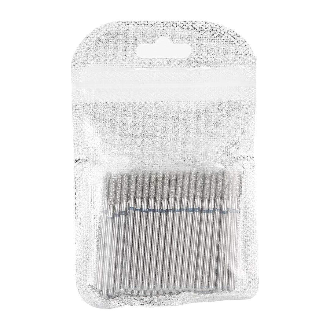 Practical Nail Drill Bits, 50Pcs Nail Polishing Grind Head Replacement Accessory Manicure Tool For Acrylic Gel Nails Cuticle Clean Pedicure (M-2.35mm)
