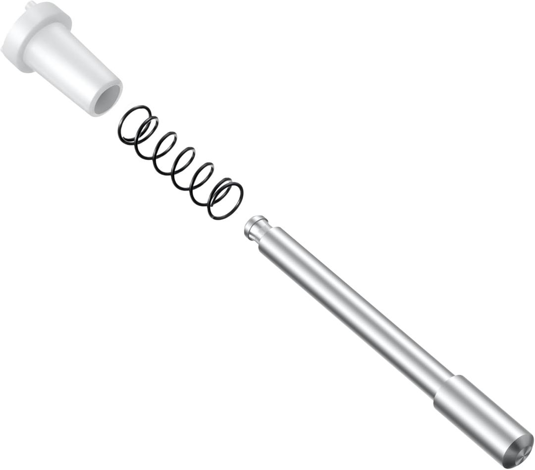 25 Pack Window Screen Plunger Latches with Caps, 5/32" X 1-1/2", Aluminum Window Screen Plunger Pins, Secure Window Screens in Place (White)