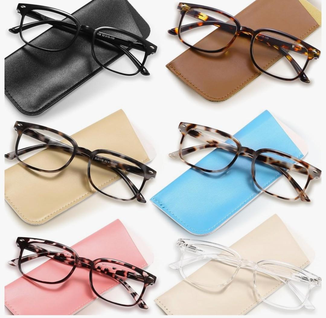 NOVIVON 6 Pack Reading Glasses for Women, Reading glasses men, Blue Light Blocking Readers, Computer eye glasses, Cheaters