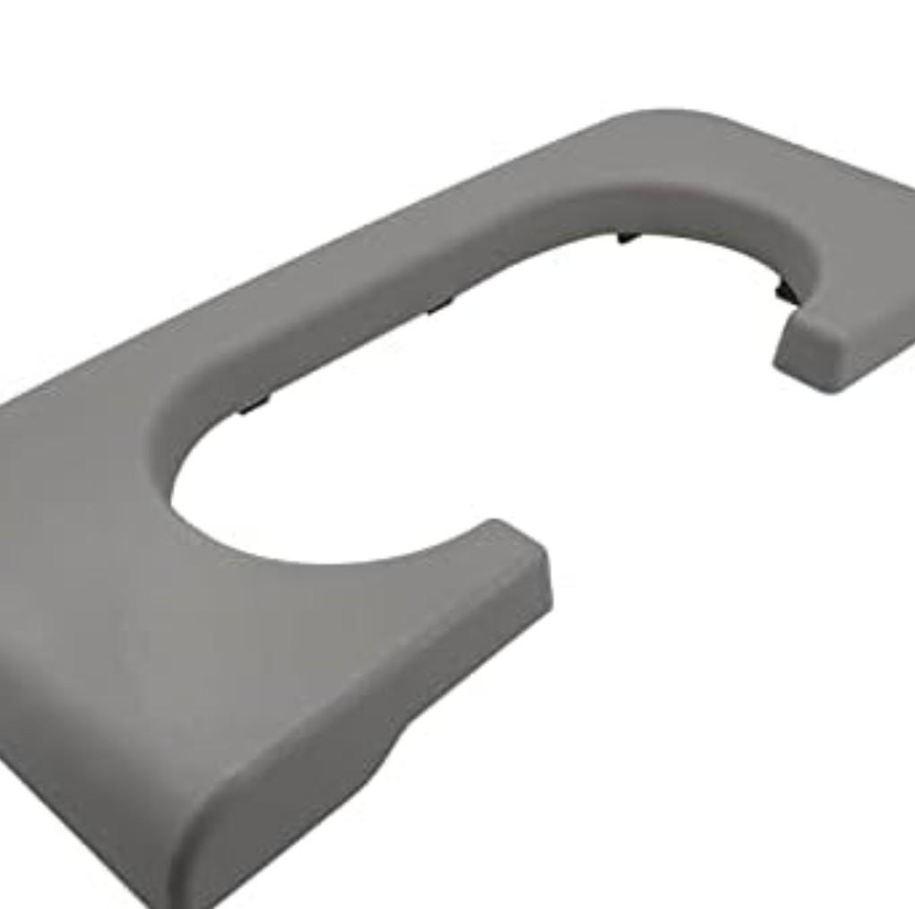 UCkasayfy Center Console Cup Holder Armrest Replacement Pad Compatible with Ford F250 F350 F450 F550 1999-2010 Grey(Hard Plastic NOT Padded)