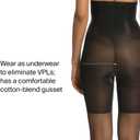 SPANX Original Shaping High-Waisted Footless Sheers - Core & Thigh Control - Footless Pantyhose - Use as Shapewear Underwear (Black)