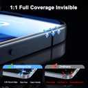 3 x 2 Pack Anti-Reflective Screen Protector for iPhone 17/16 Pro [6.3 inch] | Military Grade 9H Full Edge Coverage Tempered Glass, AR Ultra-HD, Easy Installation Kit, Dynamic Island & Case Friendly