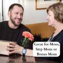 Mothers Day Gifts for Mom from Son, Mom Cup, for Dad from Daughter -16 oz Coffee Glass, Momma Gifts, Daddy Gift, Funny Mother Gift, From Favorite Child Coffee Glass