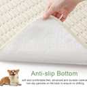 Washable Pee Pads for Dogs, Reusable Puppy Pads Dog Pads, Non-Slip Dog Pee Pads, Leak-Proof Pet Pee Pads Wee Wee Pads for Dogs. (Cream White, 18"x24"(Pack of 2))