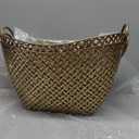 Deco 79 Woven Metal Storage Basket with Handles
