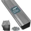 GUTTERHAWK Gutter Guard - 104 FT. (Nominal) Mill Finish All-Aluminum Gutter Guard Kit with Screws Included. Fits 5 in. Gutters. DIY Friendly. (5 in. x 47 Inches Pieces)