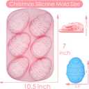 Easter Chocolate Molds Silicone Large, 3.5" Easter Egg Molds for Chocolate Baking Soap Gummy Candy Resin Wax Melts Ice Cube Jelly