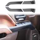 Voodonala for Silverado ABS Carbon Fiber Inner Door Handle Trim for 2014-2018 Chevy Silverado GMC Sierra Interior Accessories, 4pcs