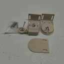 Universal Replacement Installation Accessories for Indoor/Outdoor Sunshade and Roller Blinds(Crodless Bracket) (Beige)